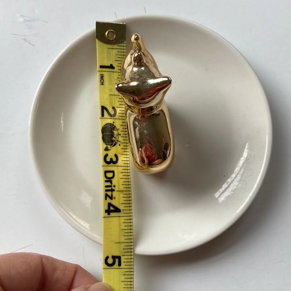 Isaac Jacobs Rhinoceros ceramic plate ring holder trinkets jewelry holder